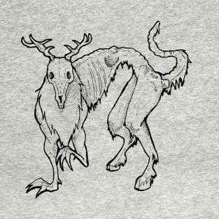 Inktober Wendigo Cryptid T-Shirt